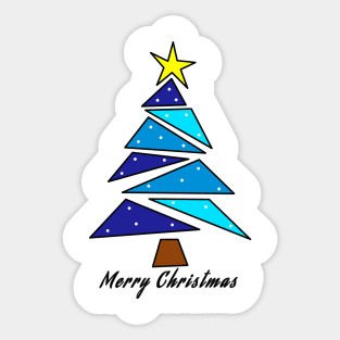 Blue Christmas tree Sticker